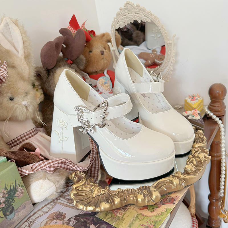 Dreamland - The cycle of all things - Lolita High Platform Shoes with Elegant Butterfly Buckle
