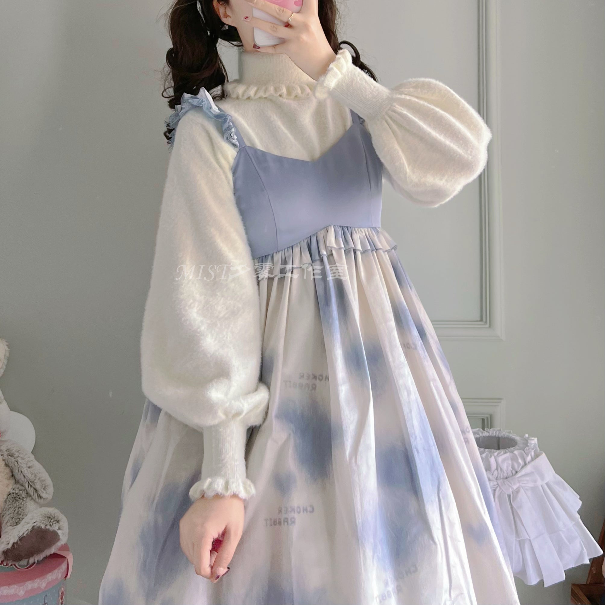MIST - Kawai Lolita Warm Turtleneck Knitwear 9924:117252