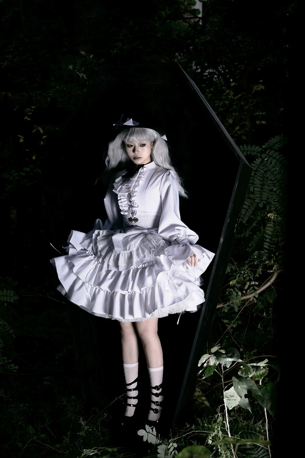 Perint Manor - Gothic Lolita Striped Dress, Tailor-made 44410:808355