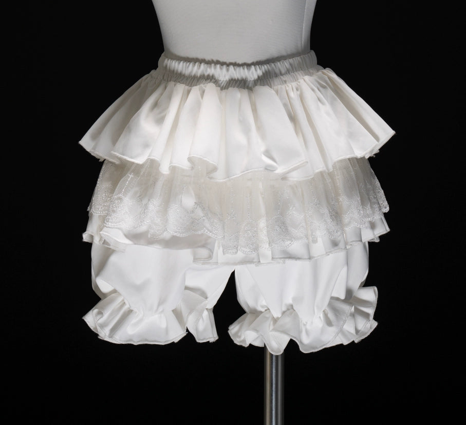 Forest Fluorescent Carps - Omega Wedding Gothic Ouji Lolita White Suit Bloomers S