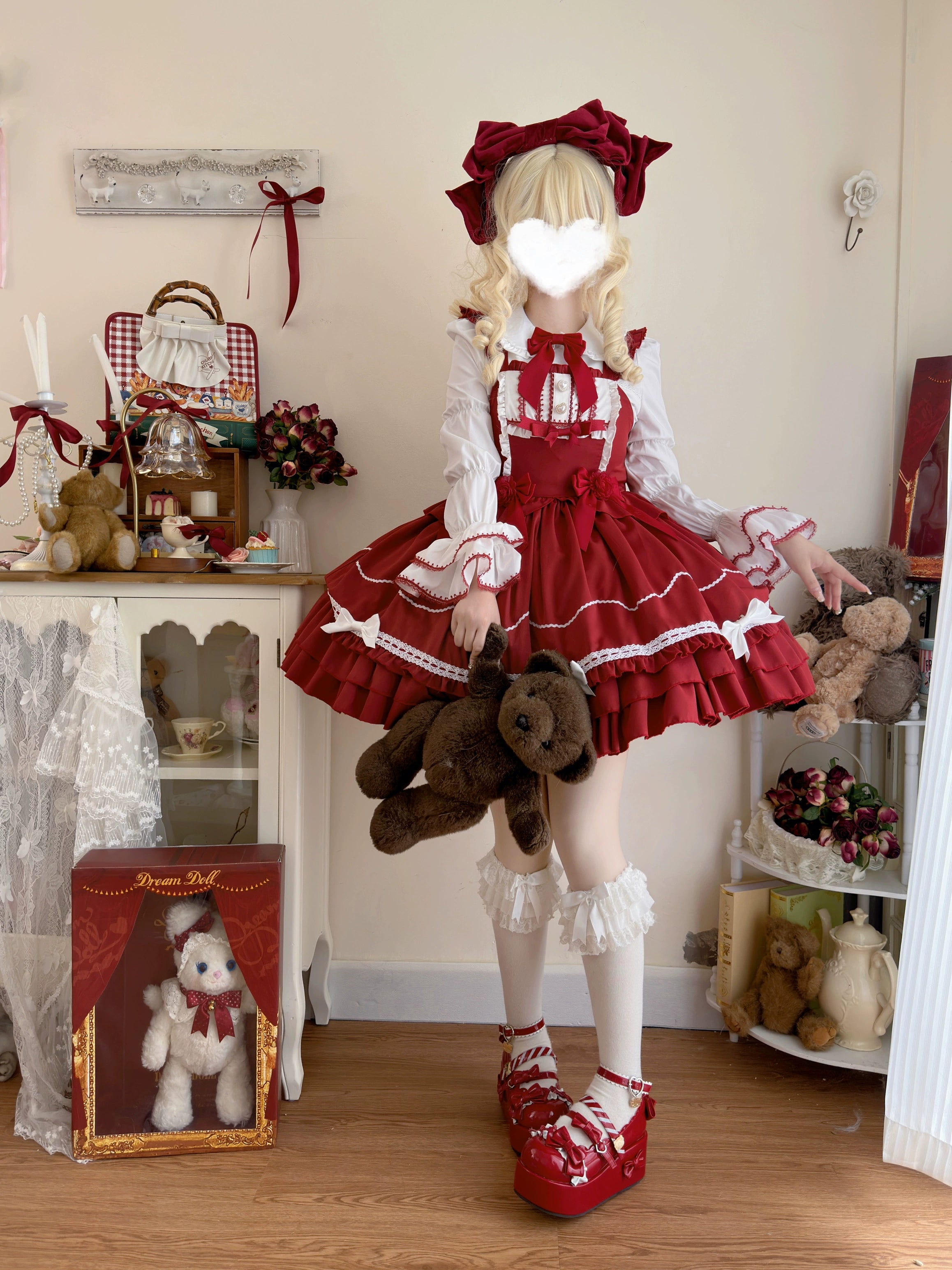 Hanguliang - Paper Shell Cake - Sweet Lolita JSK Dress Summer Dress
