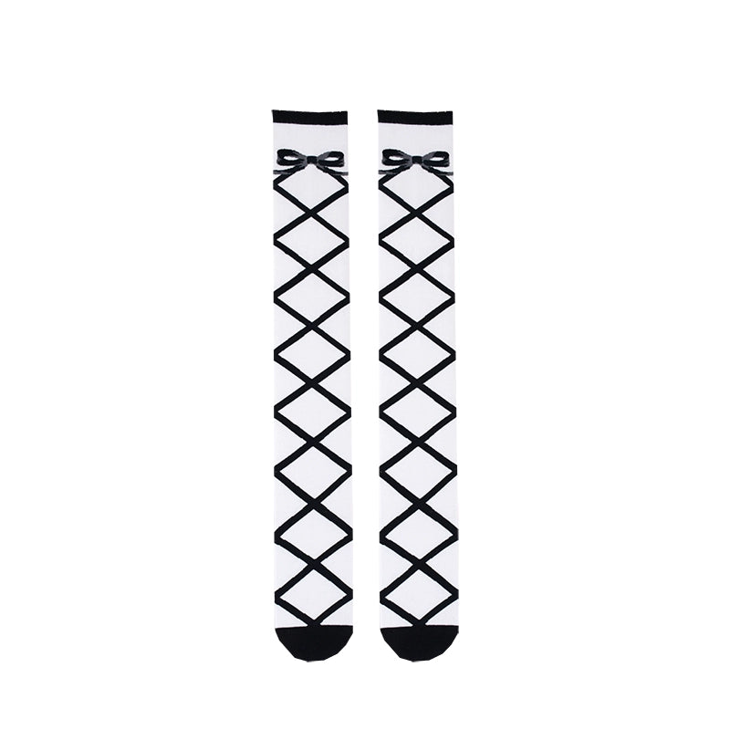 Roji Roji~Sweet Lolita Cotton Mid-Calf Socks 16946:233240