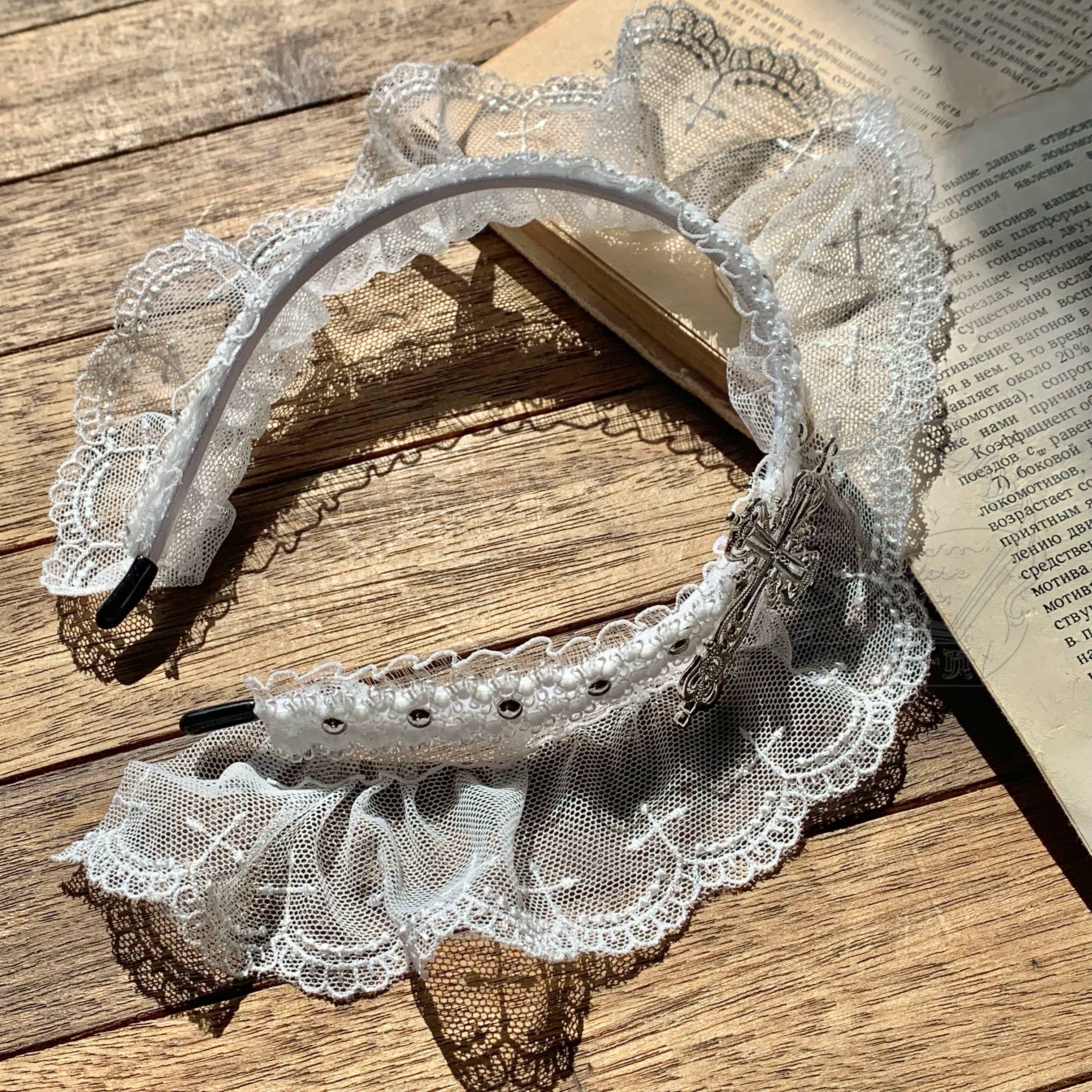 Cross Craft - Ten-Panel Cut Gothic Lolita OP, Embroidered Crosses 44402:806584