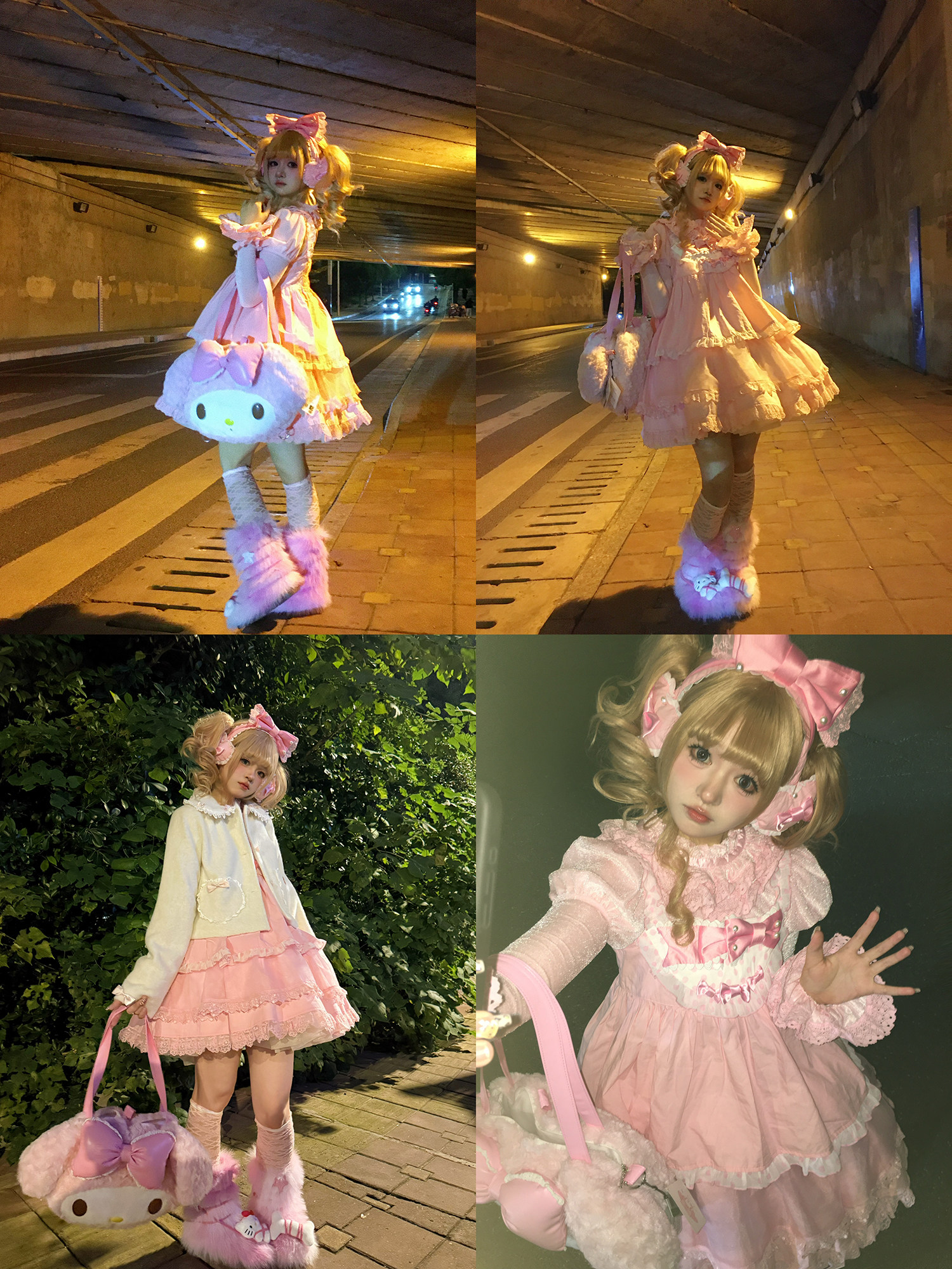 Candy Cottage - Old School Lolita Polka Dot Dress & Top Skirt Set 45522:851867