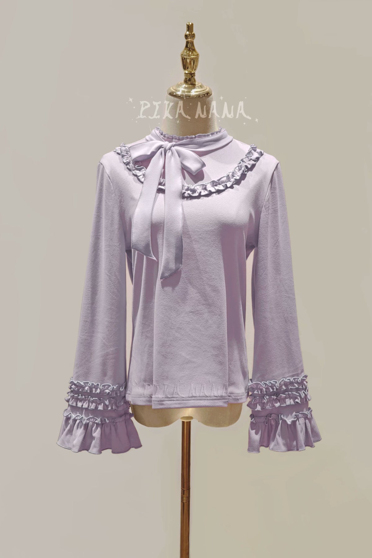 Fruit Tart - Autumn Sweet Lolita Long Sleeve Blouse, Ruffle Detail 45972:869998
