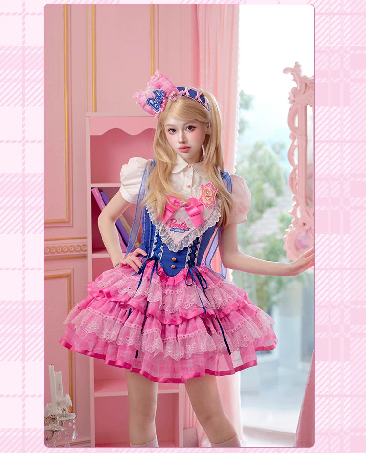 Silky Ballet - Cotton Sweet Lolita Blouse and Two-Size Crown Set 45915:867712