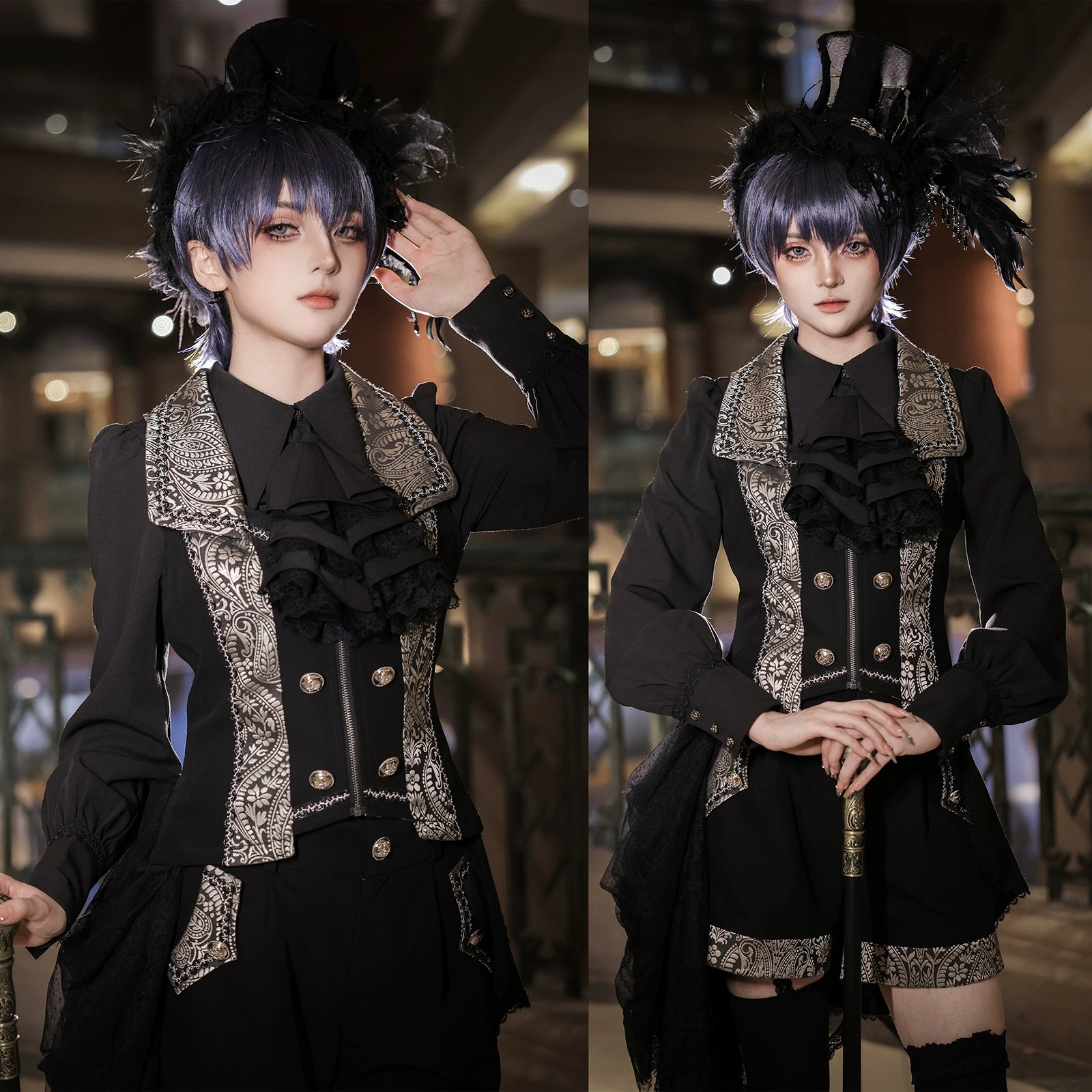 Oath of the Chapter - Ouji Lolita Suit Embroidered Prince Vest Shorts Coat (L M S XL XXL) 40532:661882