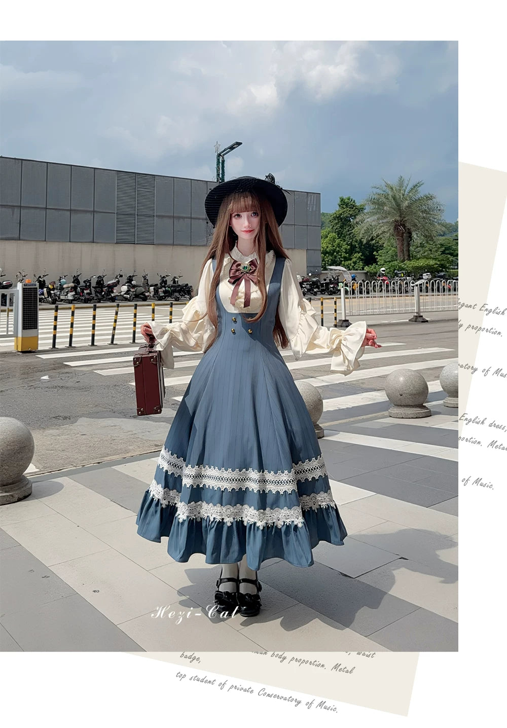 Hometown Autumn - Plus Size Classic Lolita Fake Two-Piece OP Dress 45667:857558