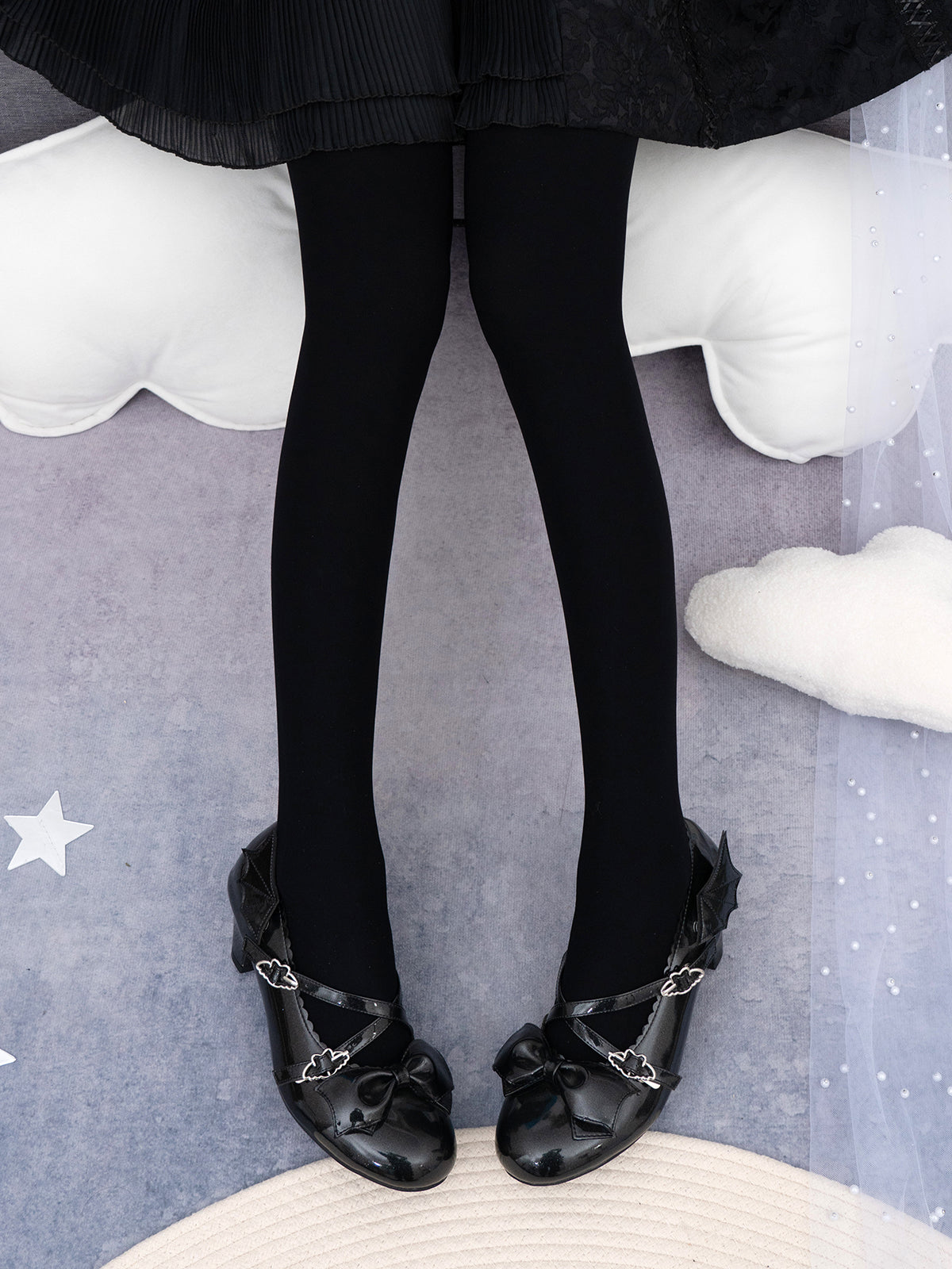 Yidhra~120D Daily Lolita Solid Color Velvet Spring Leggings   