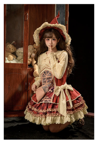 Sweetheart Vending Machine~Magic Grocery Store~Sweet Lolita Salopette Dress and Accessory Set (L M S) 34736:492826