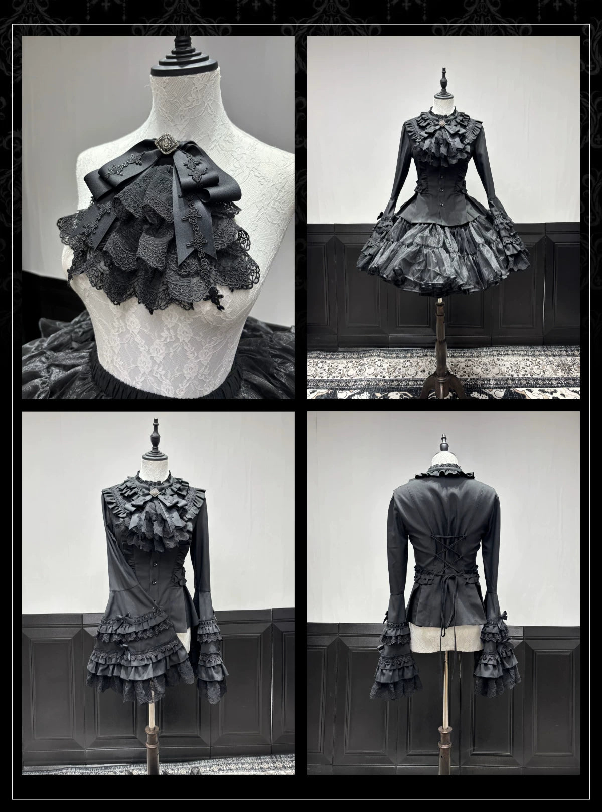 Gothic Lolita JSK Dress & Blouse Set, Stained Glass Print 45793:862626