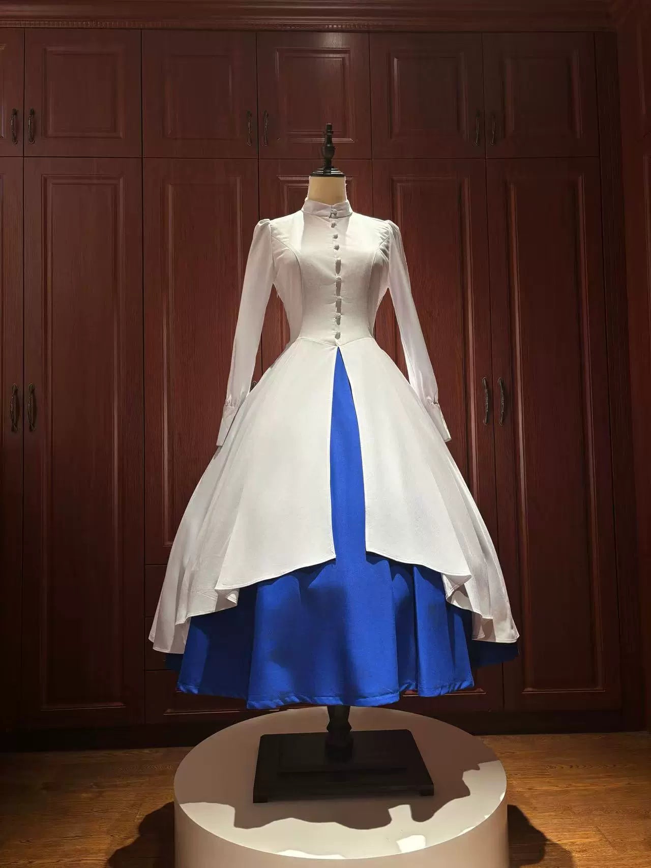 LetterfromGod - Night Watchman - Gothic Lolita OP Dress, Open-Front Hem (L M S XL XS) 43998:791573