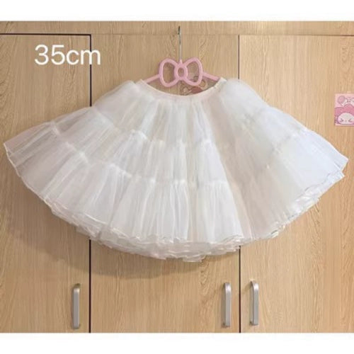 Sugar Girl - Sweet Layered Cake - Sweet Lolita JSK with Detachable Apron 35cm petticoat Only S