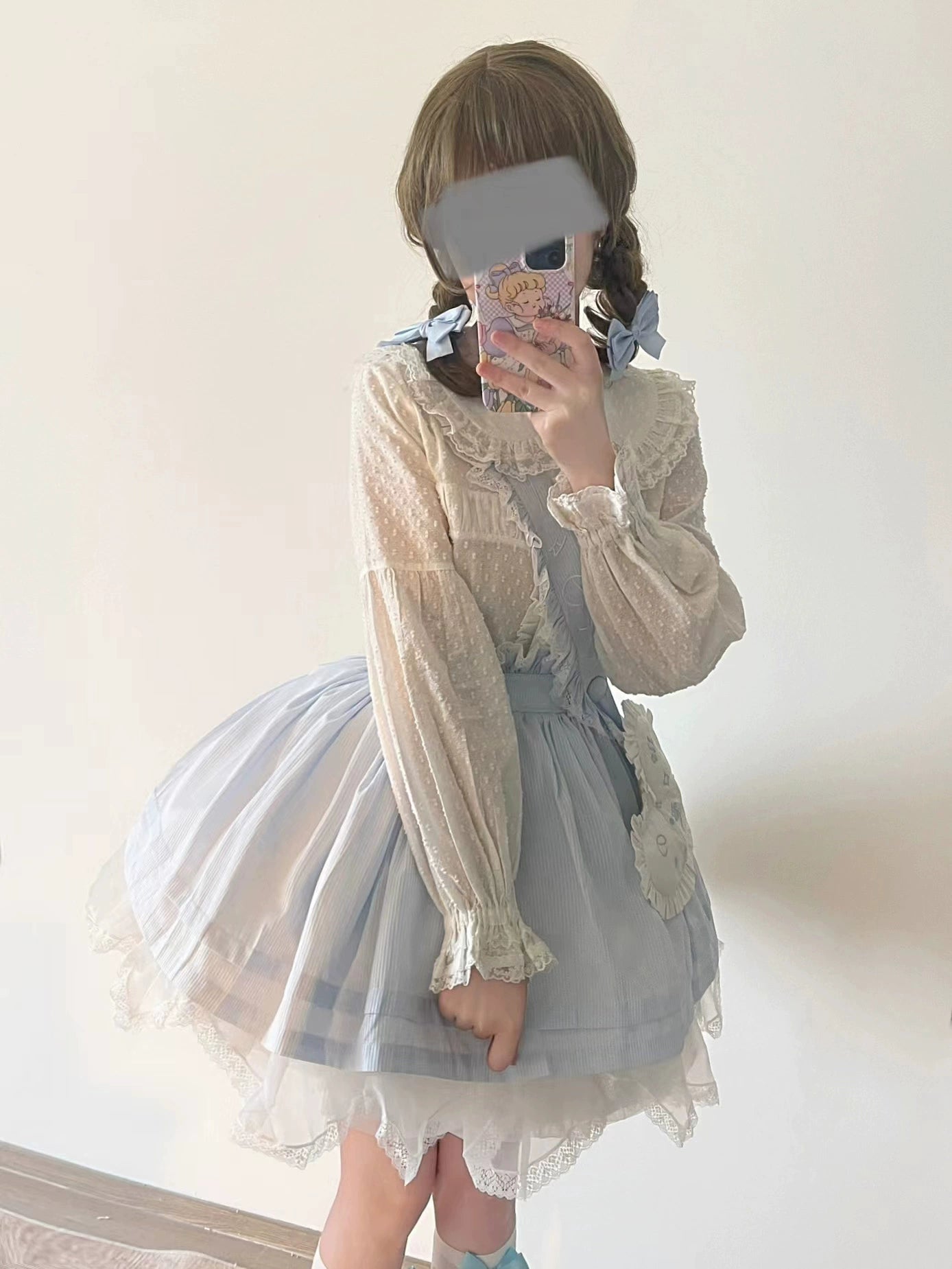 MIST - Tianmi - Sweet Lolita Blouse Long Sleeve Doll Collar Thin Shirt