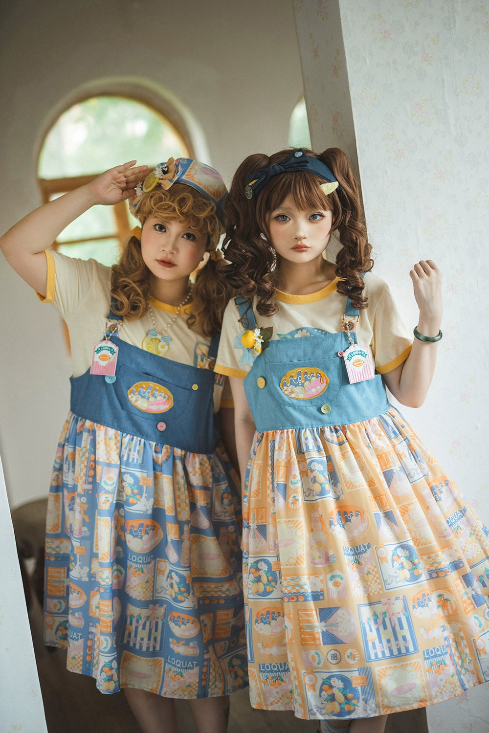 Miss Point - Daisy Lemon - Kawaii Lolita Lemon Print JSK Customized