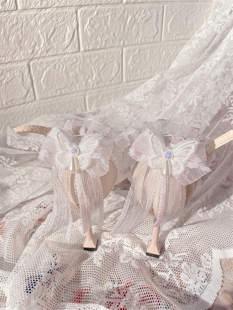 Ximeng Lolita~Deep Sea Hospital~Plus Size Wedding Lolita Bridal Shoes Customized Heels 42696:749750