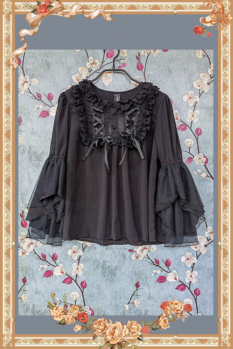 Infanta - Elegant Lolita Loose Blouse Lace Multicolor