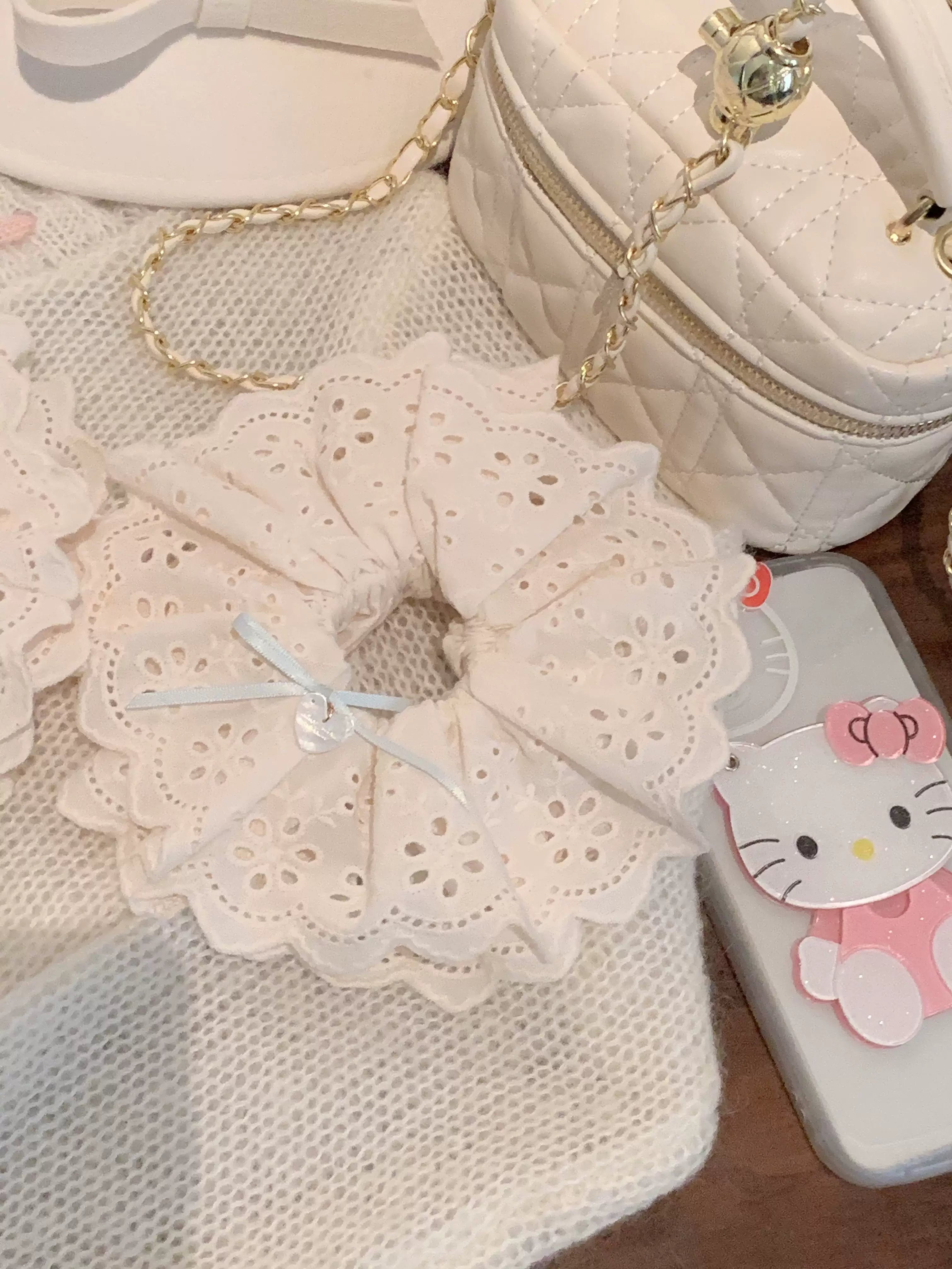 Pure Tea For Dream - Marshmallow Melody - Sweet Lolita Headdress Bow Hair Rope