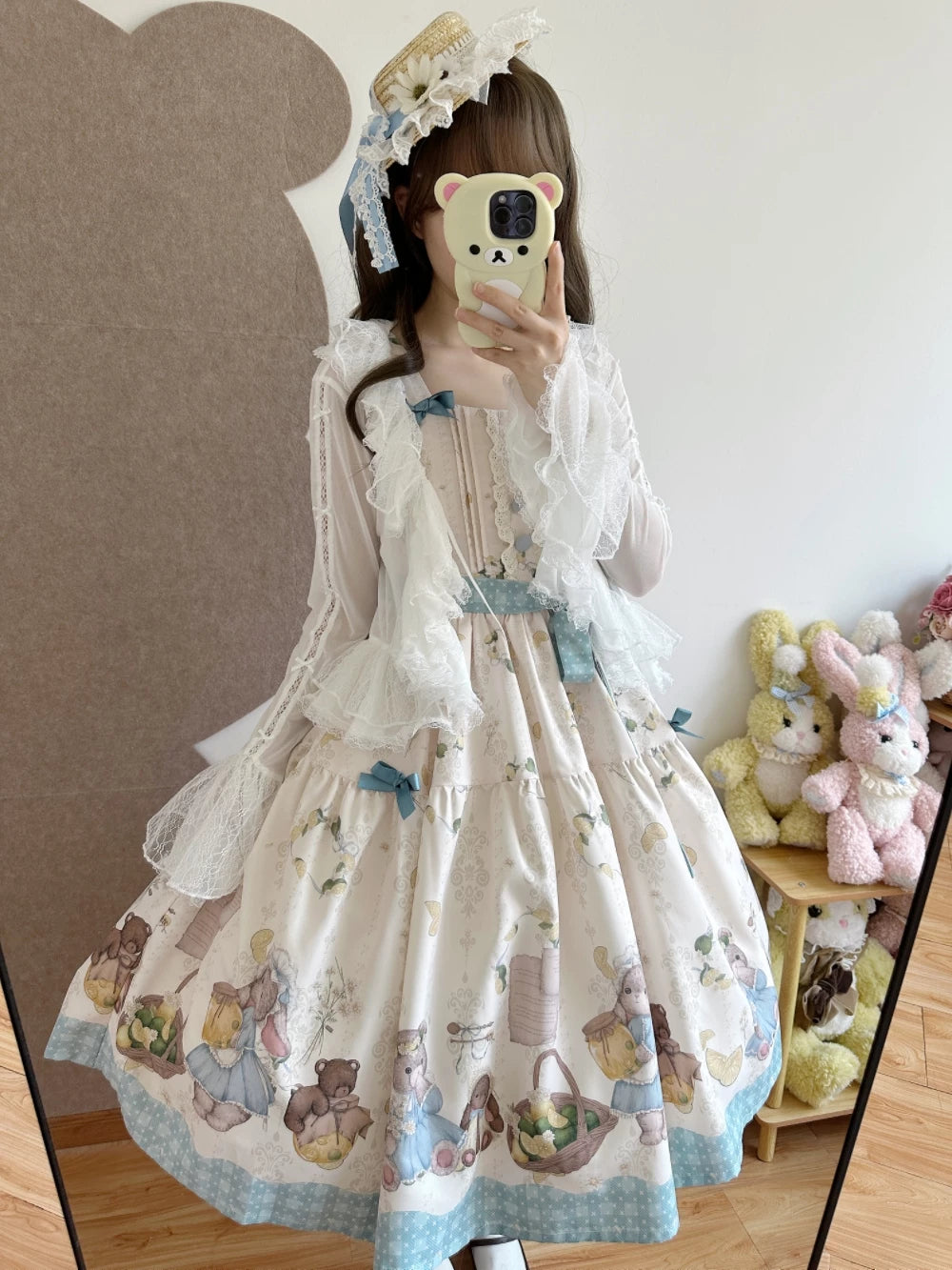 Mist Cardigan - Lightweight Sweet Lolita Bolero, Ruffle Details 44496:810956