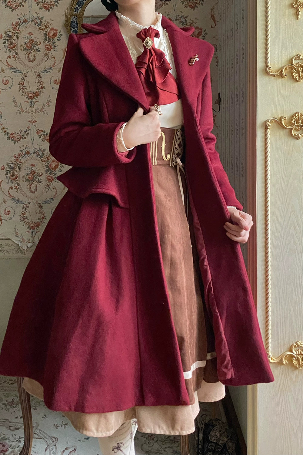 Miss Point~Golden Movement~Elegant Lolita Fishbone Skirt Customized 32242:381342