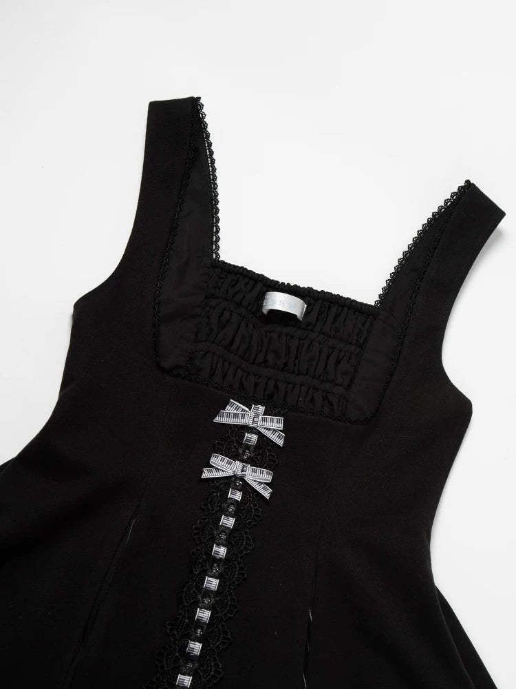 Monochrome Sonata - Classic Lolita Bust-supporting JSK Set, Piano Inspired