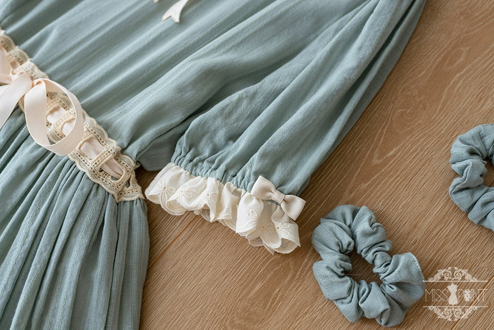 Miss Point~Customized Elegant Lolita OP Dress Cute Daily Girl Short Lolita Dress