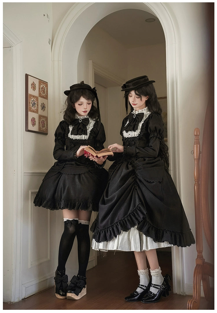 With PUJI - Fog City Time Difference - Classic Lolita SK & Blouse Suit 43989:790766