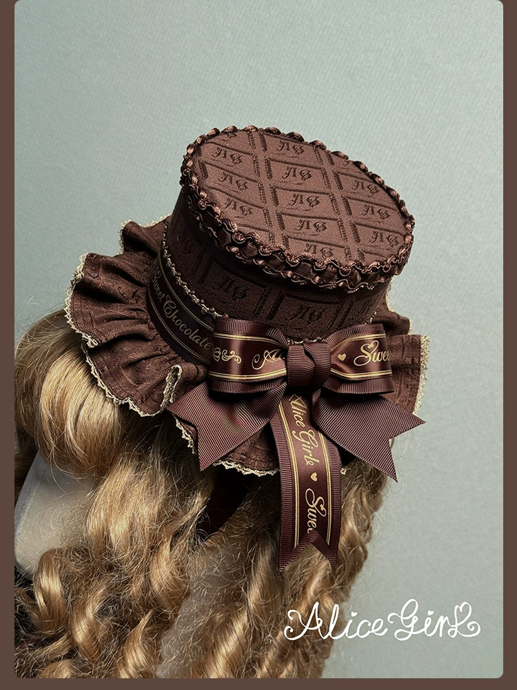 Alice Girl - Bear Chocolate Slab - Jacquard Classic Lolita Accessories