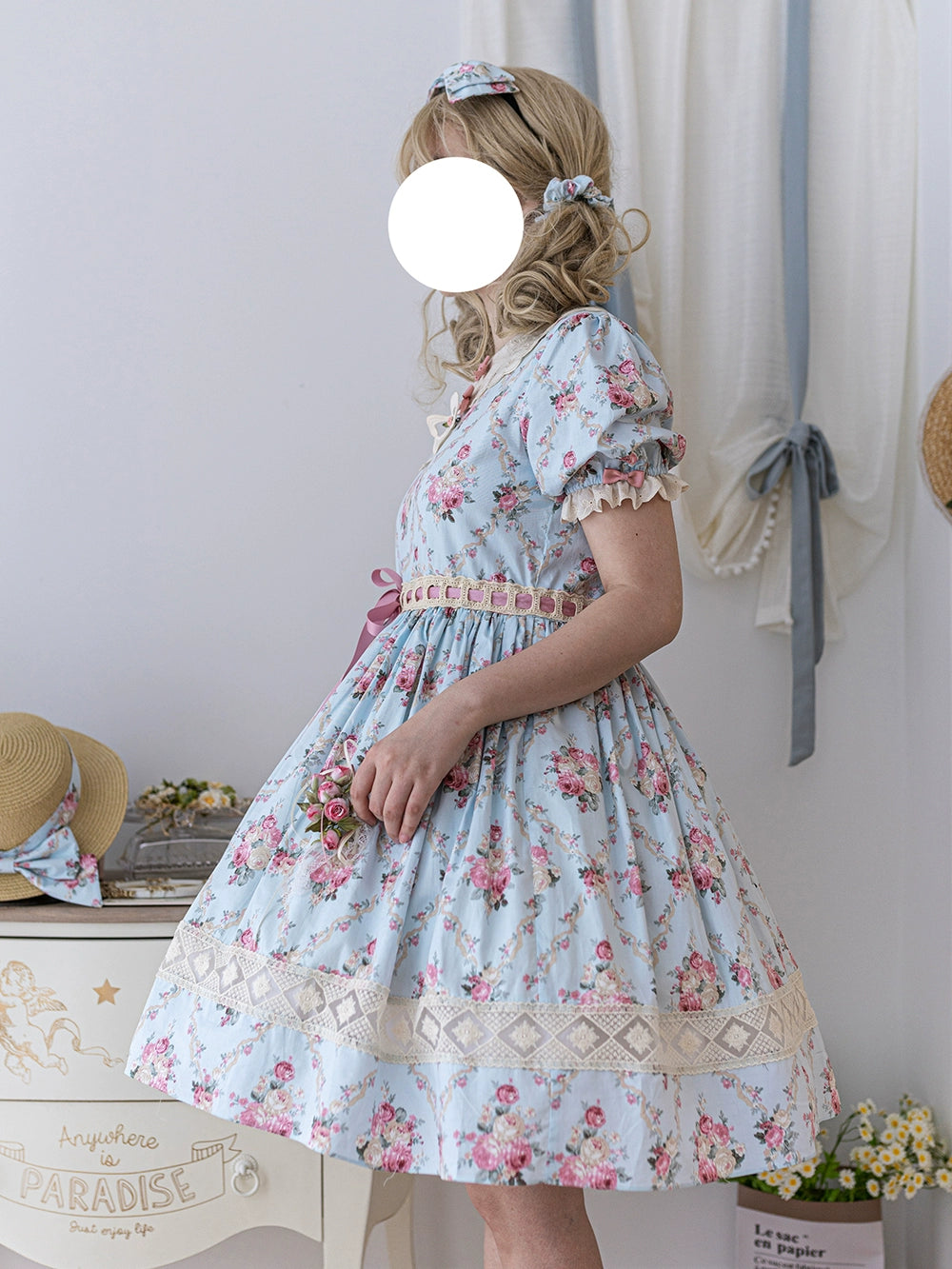 Miss Point~Customized Elegant Lolita OP Dress Cute Daily Girl Short Lolita Dress 35670:519796