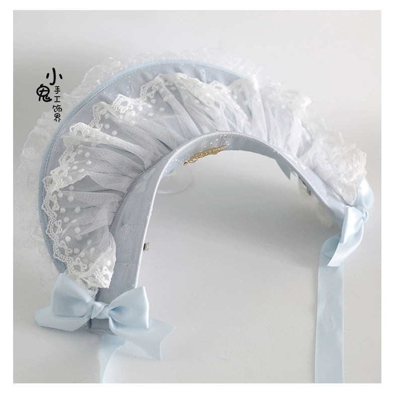 Xiaogui - Blue Sweet Lolita Lace Hair Accessory 43125:766499