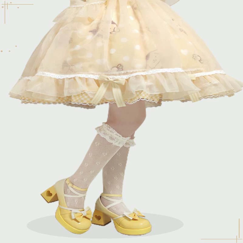 A Can of Cocoa - Heart Function - Sweet Lolita Shoes Gradient Color High Heels