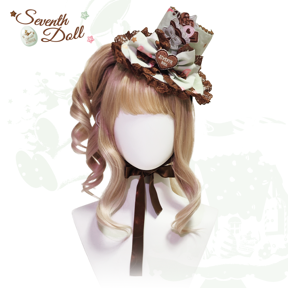Chocolate Bunny - Printed Kawaii Lolita JSK, Short-sleeved Dress (L M S XL) 44614:814902