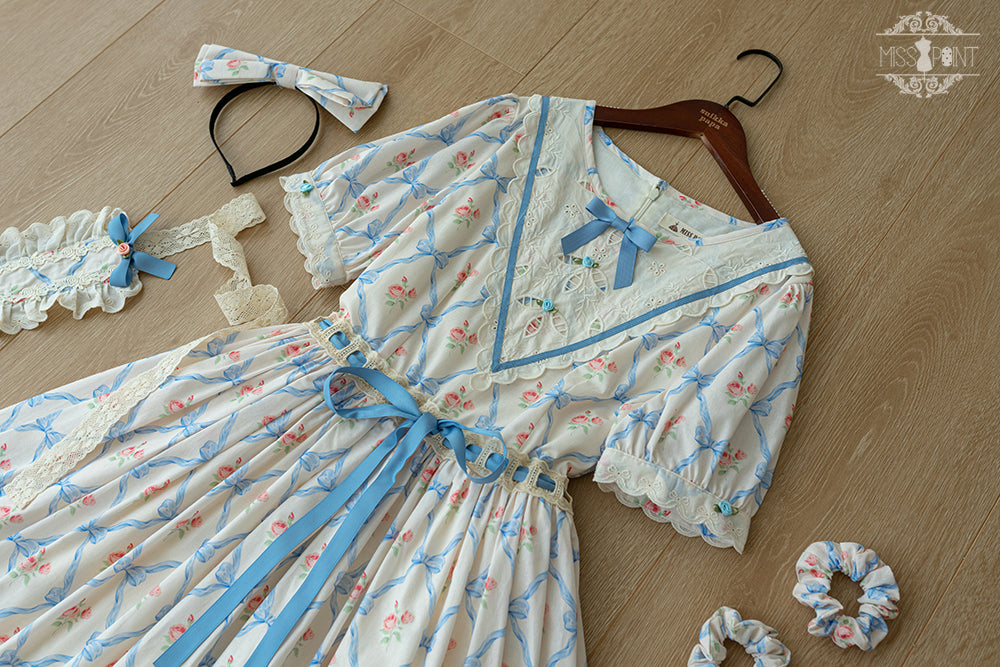 (Buyforme)Miss Point~Happy Summer Elegant Lolita Floral OP Dress 17704:244826