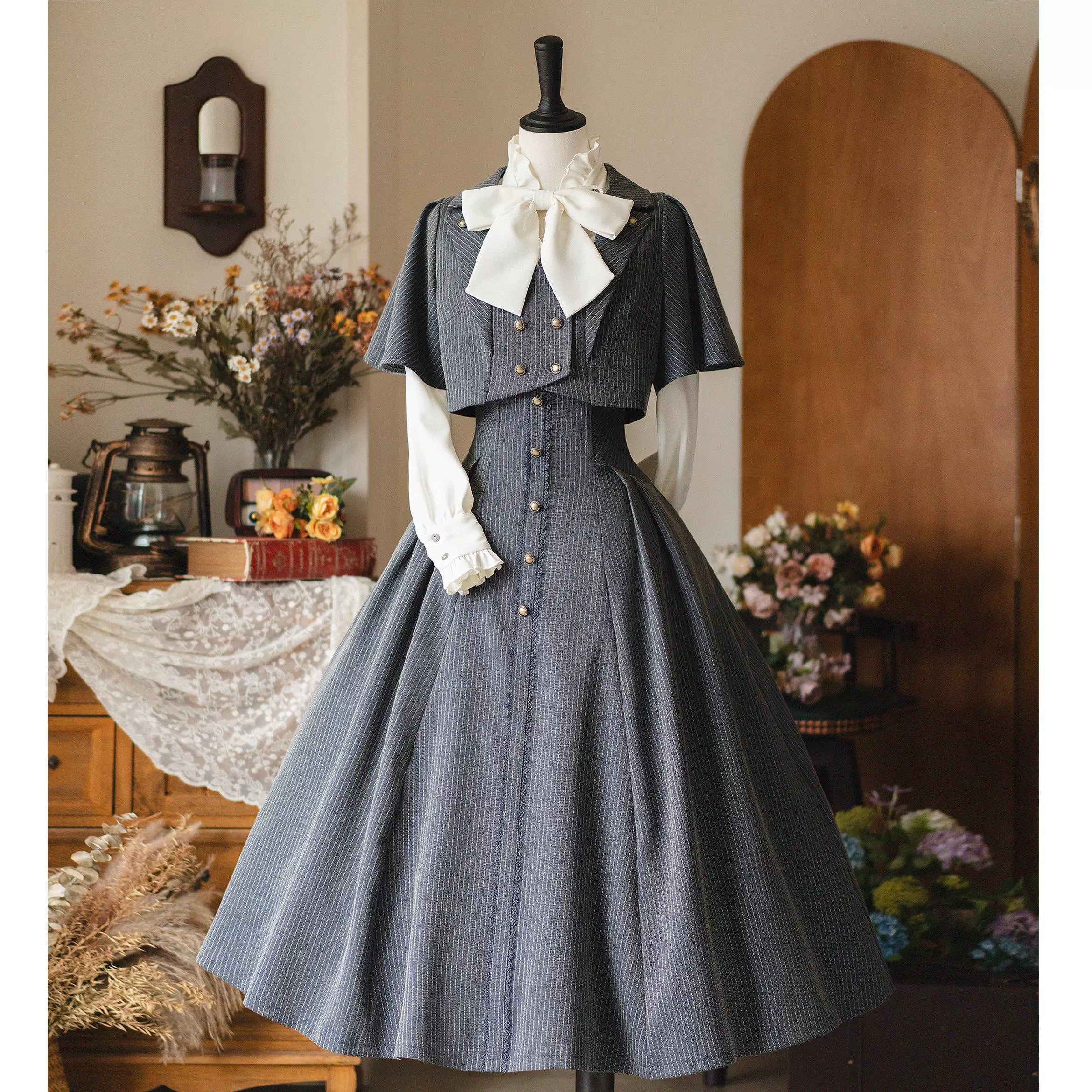 Forest Wardrobe - Forest Stationery - Classic Lolita SK Suit With Shirt And Coat 42087:725925