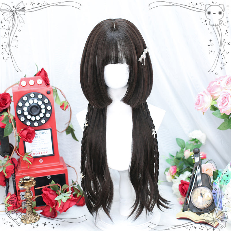 Dalao Home - Sweet Lolita Hime Cut Long Curly Wig Multicolor