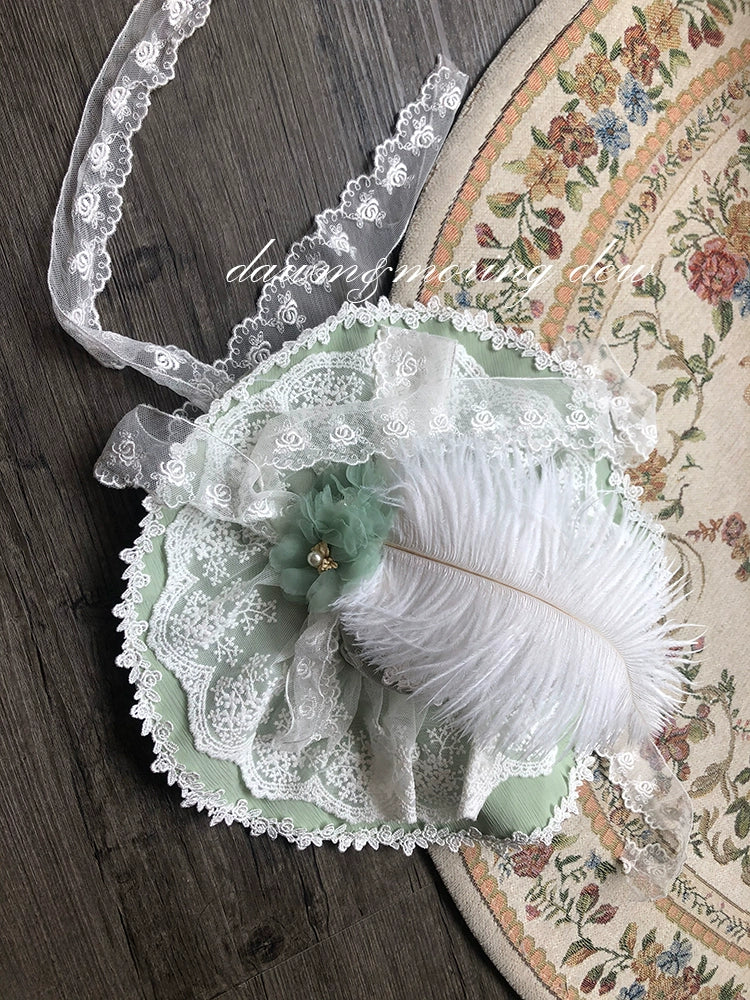 Dawn And Morning - Rozen Maiden Accessories Lolita BNT Choker Cuffs flat hat green