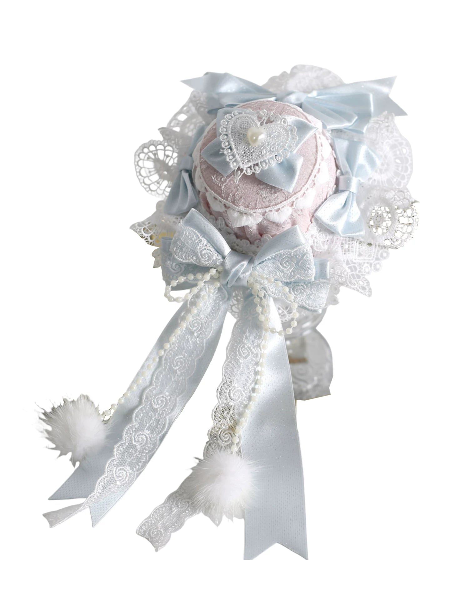 Lolita Headdress, Bunny Ear KC, Embroidered Lace