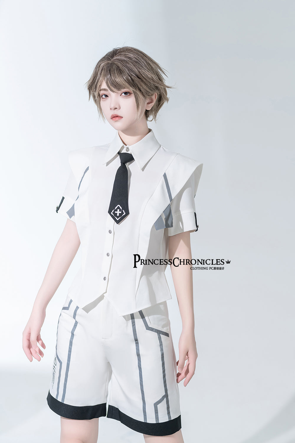 Princess Chronicles - Dry sea and Ashlar - Ouji Lolita White Short Set