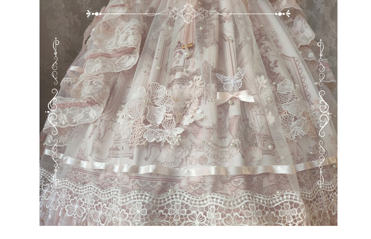 Garden Cat~Sunset Realm Lolita Bride Gorgeous OP FS 15208:197980