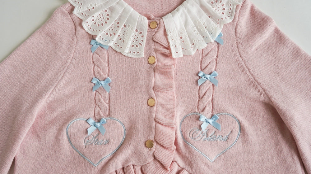 (BFM)Dark Star Island~Sugar Frost~Sweet Lolita Cardigan Knit Embroidered Sweater