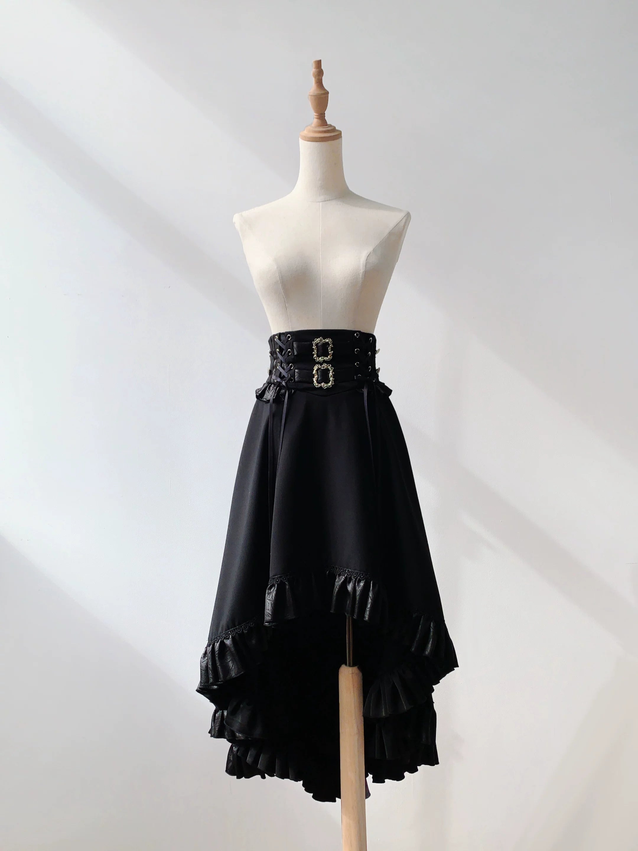 Night & Day Sonata - Ouji Lolita Princess Sleeve Shirt & Pants Suit Black SK Only S