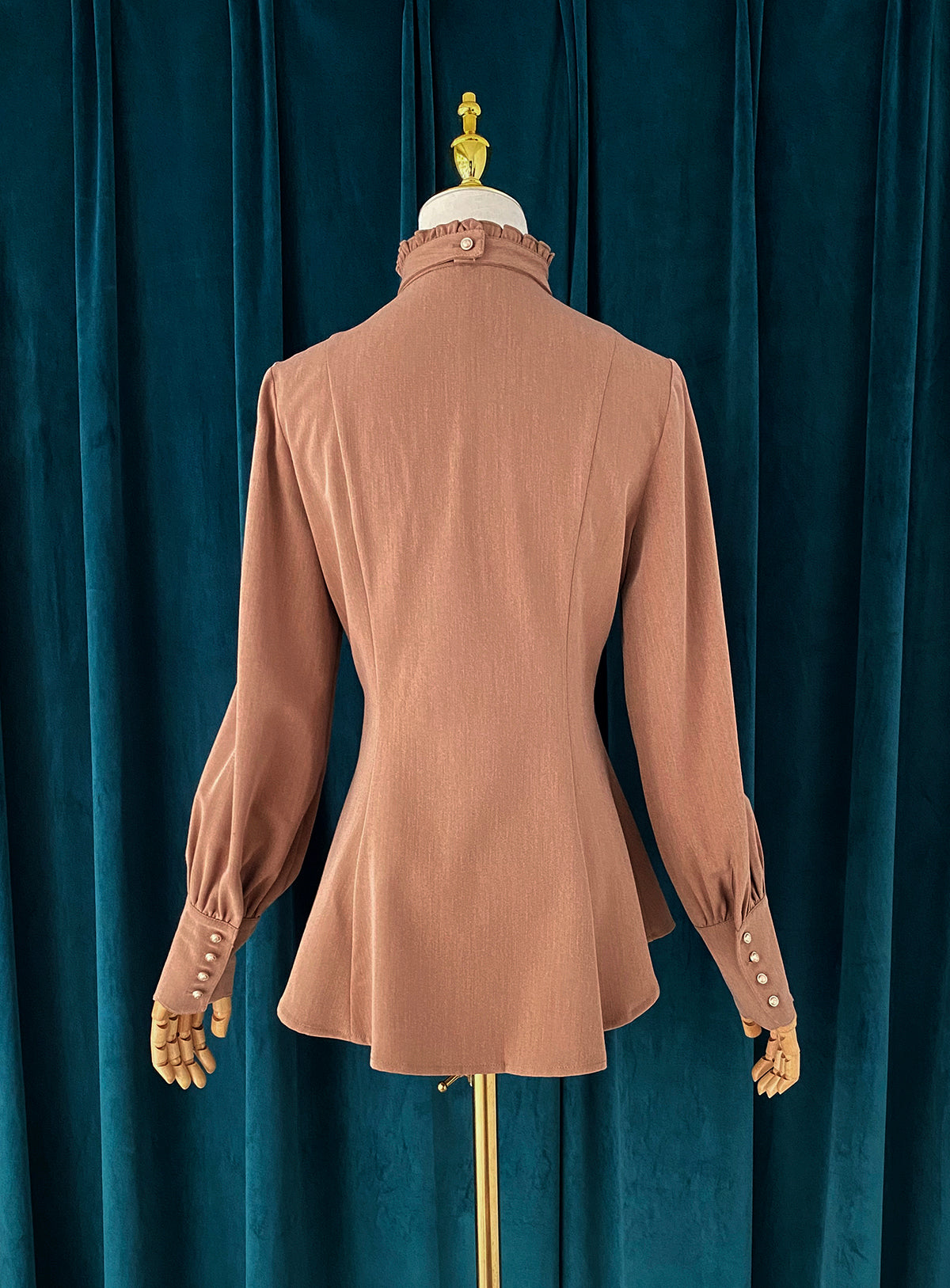 Little Dipper - Elegant Lolita Mutton Sleeve Stand Collar Blouse 19514:291372