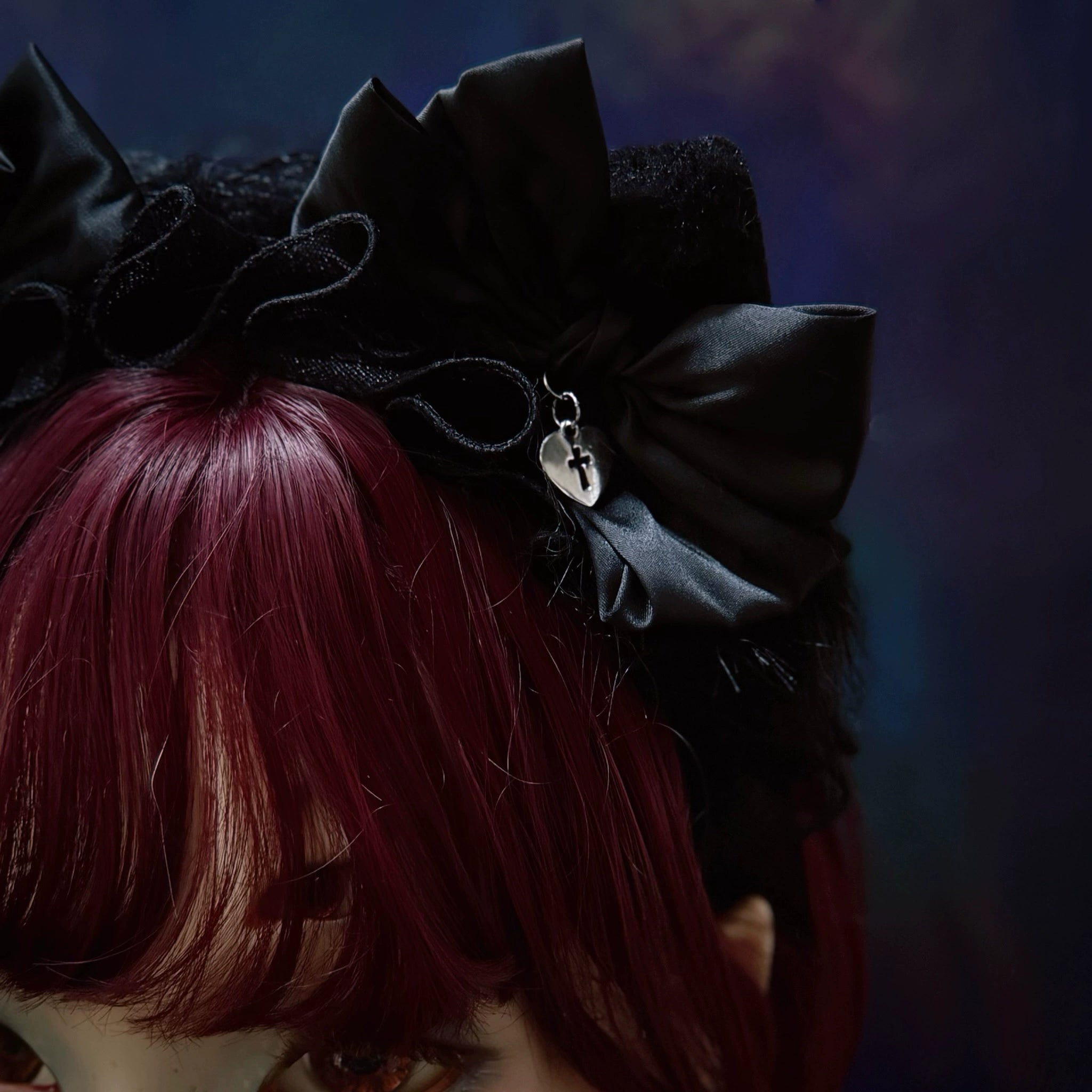 Strange Sugar - Plush Gothic Lolita KC with Cat Ears