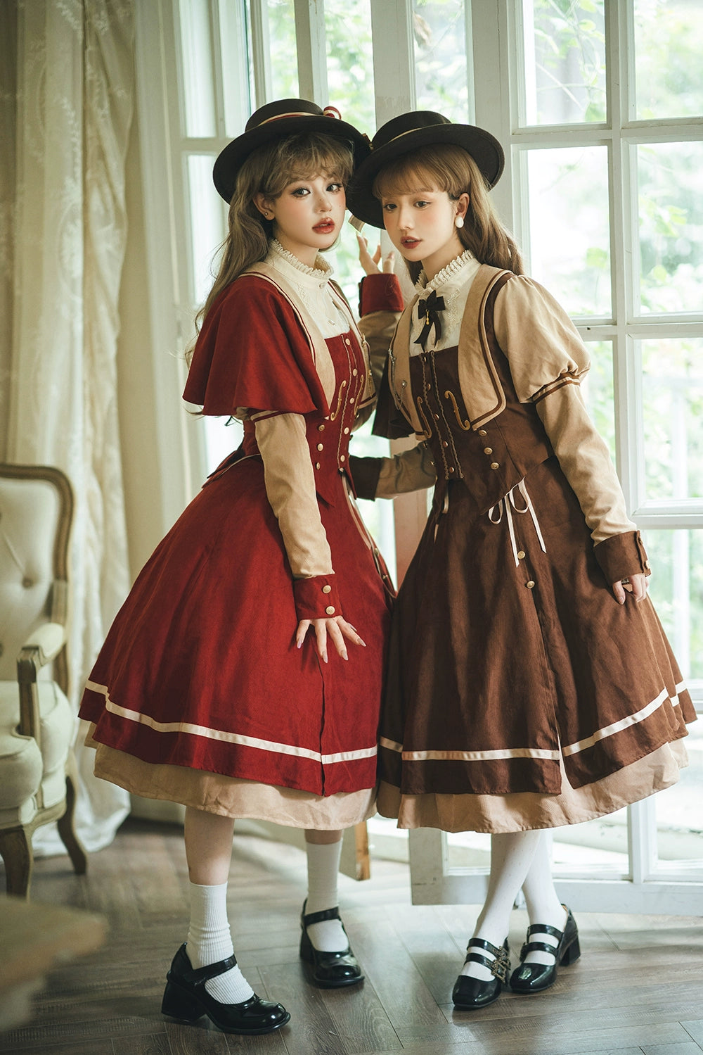 Miss Point~Golden Movement~Elegant Lolita Fishbone Skirt Customized 32242:381314