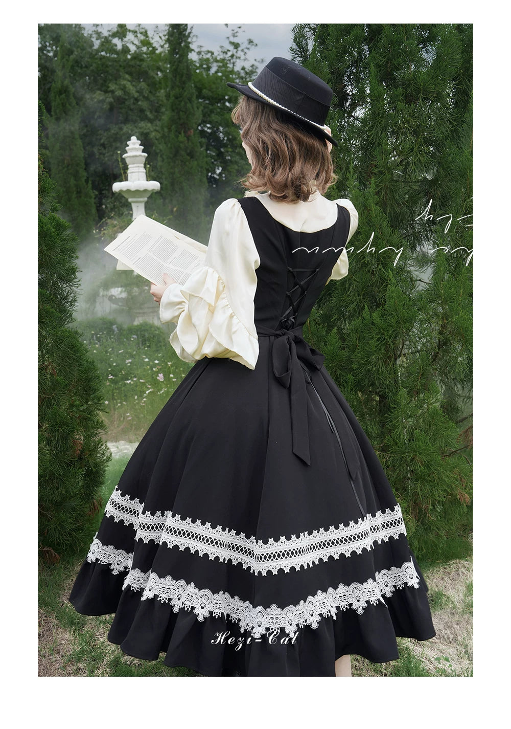 Hometown Autumn - Plus Size Classic Lolita Fake Two-Piece OP Dress 45667:857543