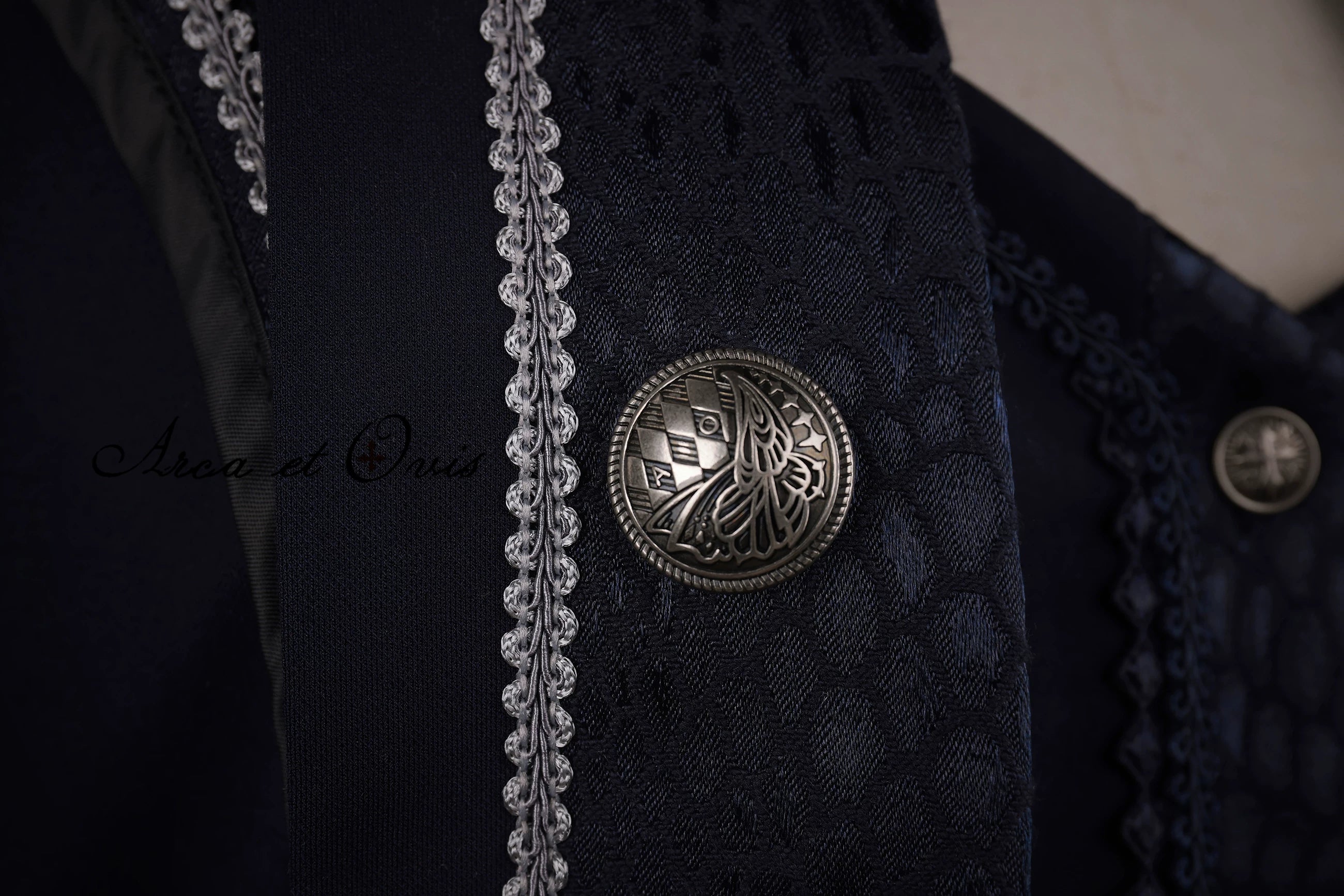 Bat Wing - Embroidery Ouji Lolita Coat, Detachable Front Panels 44433:808169