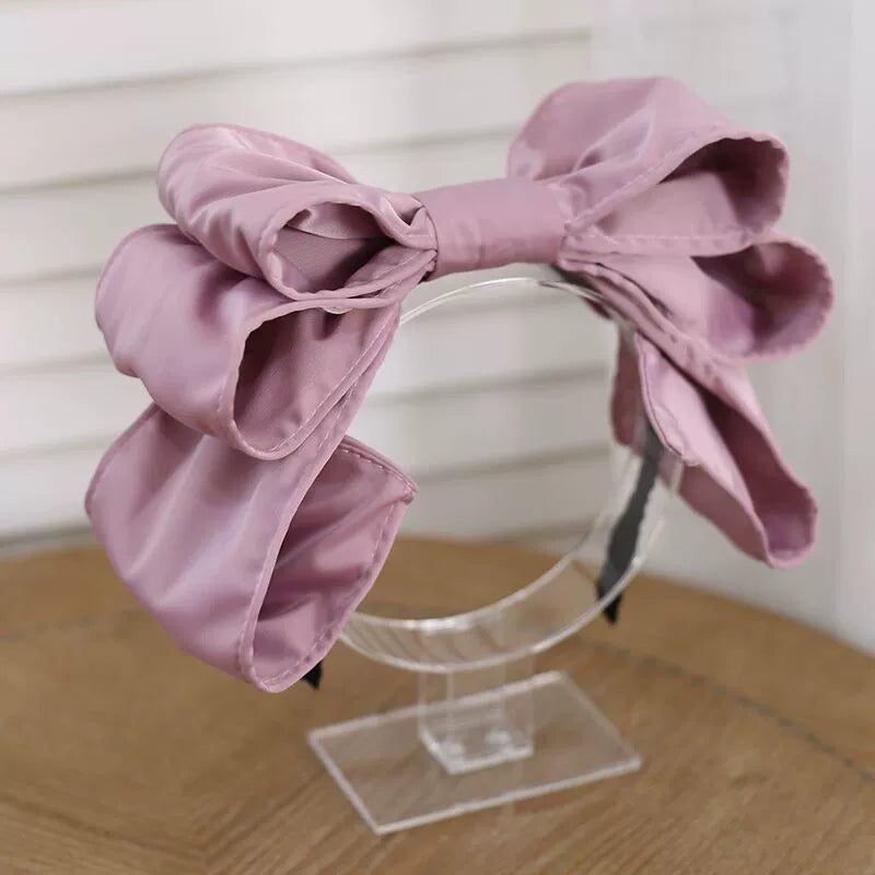 Xiaogui - Satin Doll-like Lolita KC, Layered Bowknot Dusty Rose