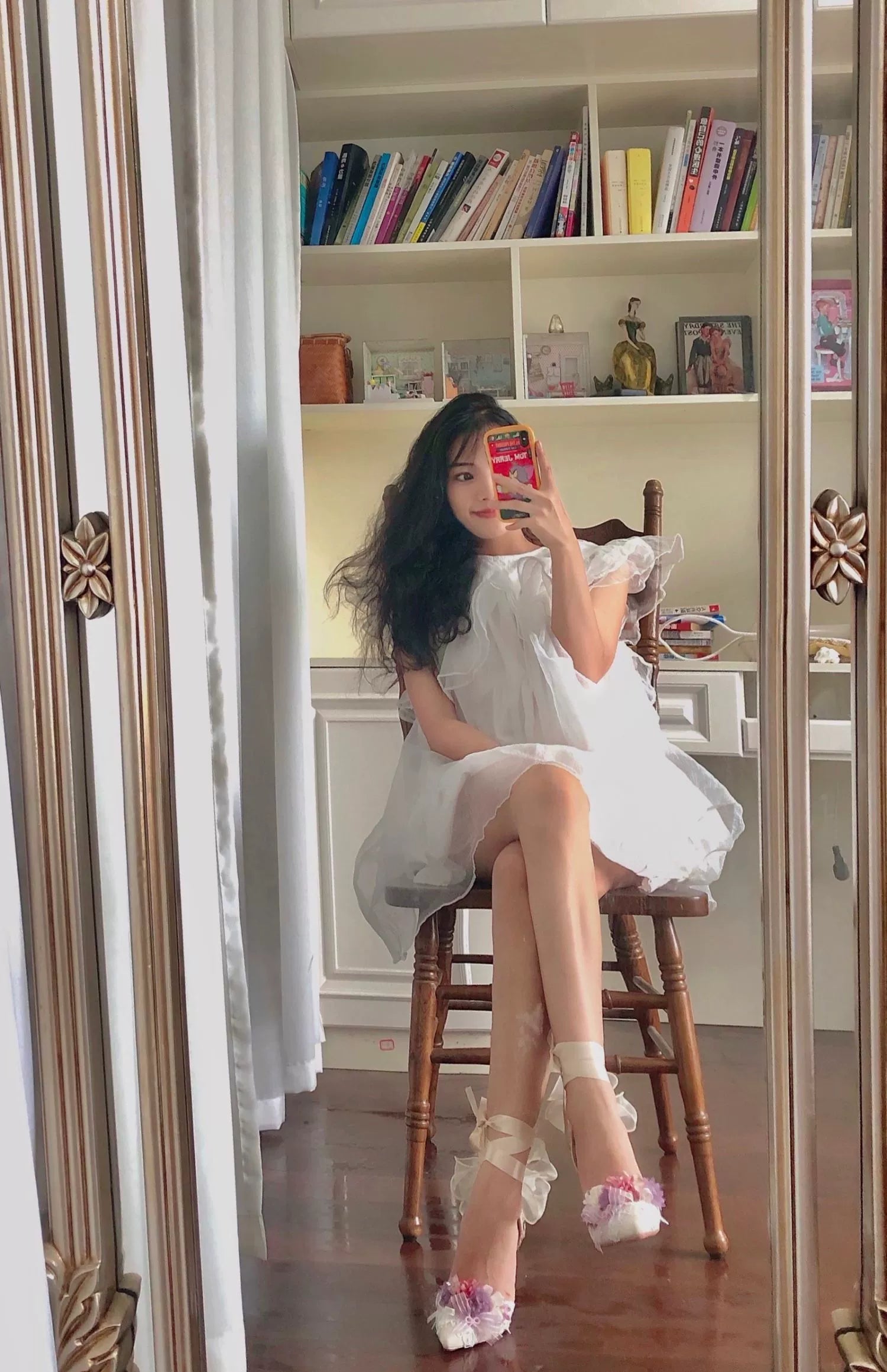 Sky Rabbit - Hanami Season - Wedding Lolita Heel Shoes with Floral Decoration
