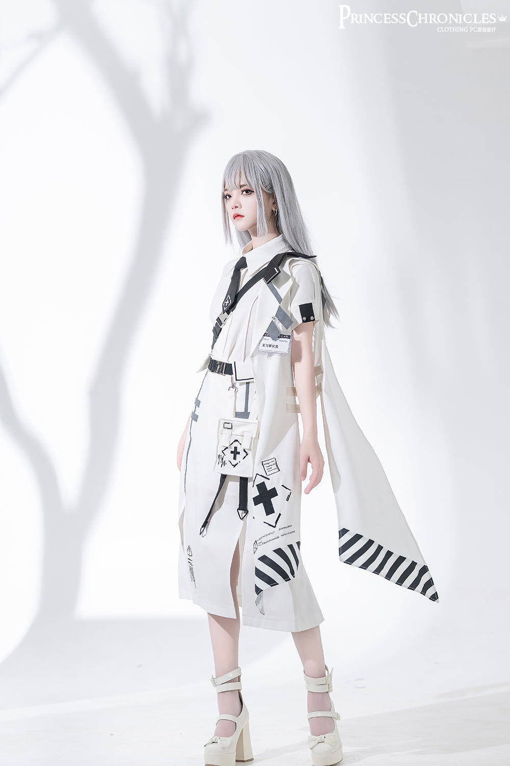 Princess Chronicles - Dry sea and Ashlar - Ouji Lolita White Cloak Set