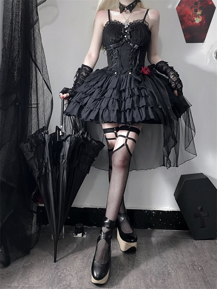 Letters from Unknown Star~Little Rose~Summer Casual Lolita Fashion Dress Sexy JSK 11514:133144